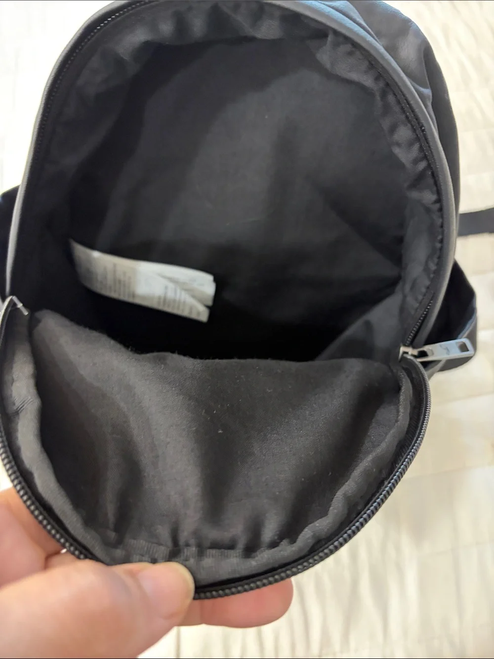 Abercrombie & Fitch Black Faux Leather Mini Backpack